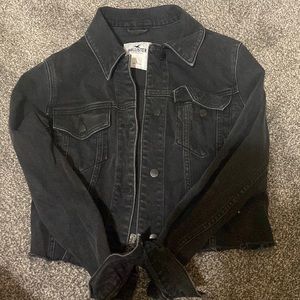 Womens cropped jean jacket